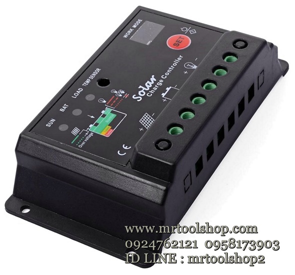 โซล่าชาร์จเจอร์ ระบบออโต PWM 10A 20A 30A 12V-24V